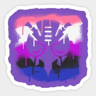 Genderfluid Predacon Sticker